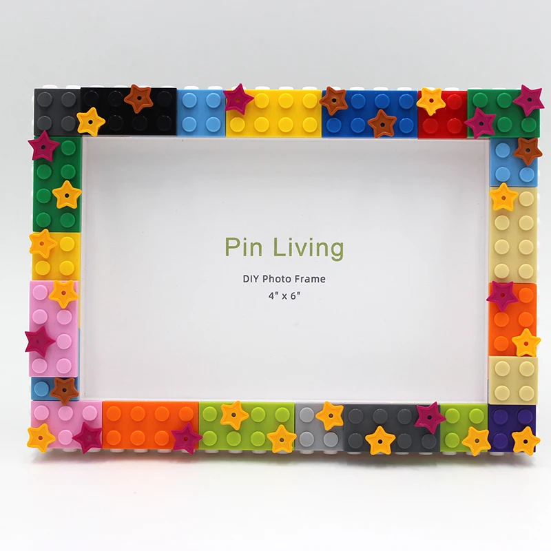 Decor Photo Frame 1PC DIY Star Sky Simple Color Block Picture Frame For Home Decoration Birthday Gift