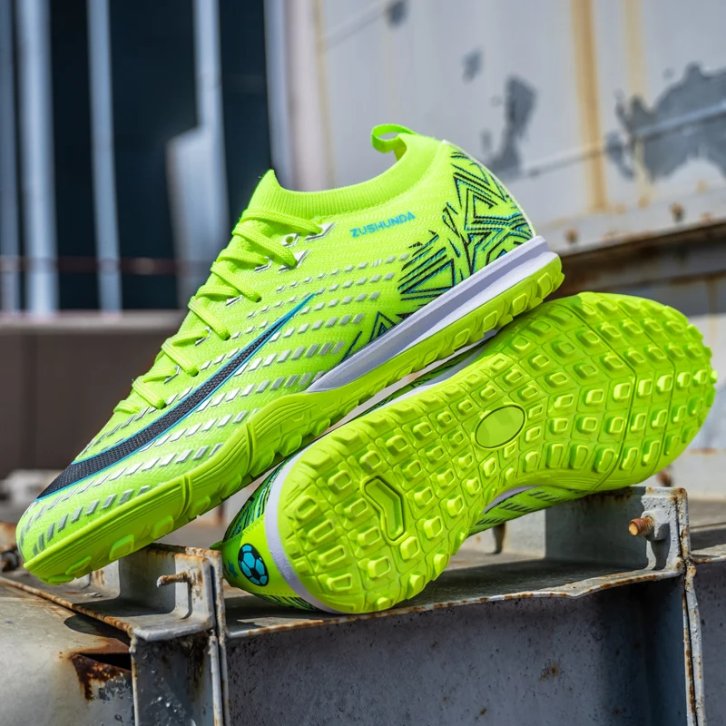 Men's Soccer Shoes TF/FG Non-Slip Turf Soccer Cleats Personalized Design Sport Shoes Casual Sneakers Fashion Football Boot 35-45