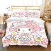 Cartoon My Melody Duvet Cover Pillowcase Bedding Set Adult Boy Girl Bedroom Decoration Children Gift Single Double Large Size 4