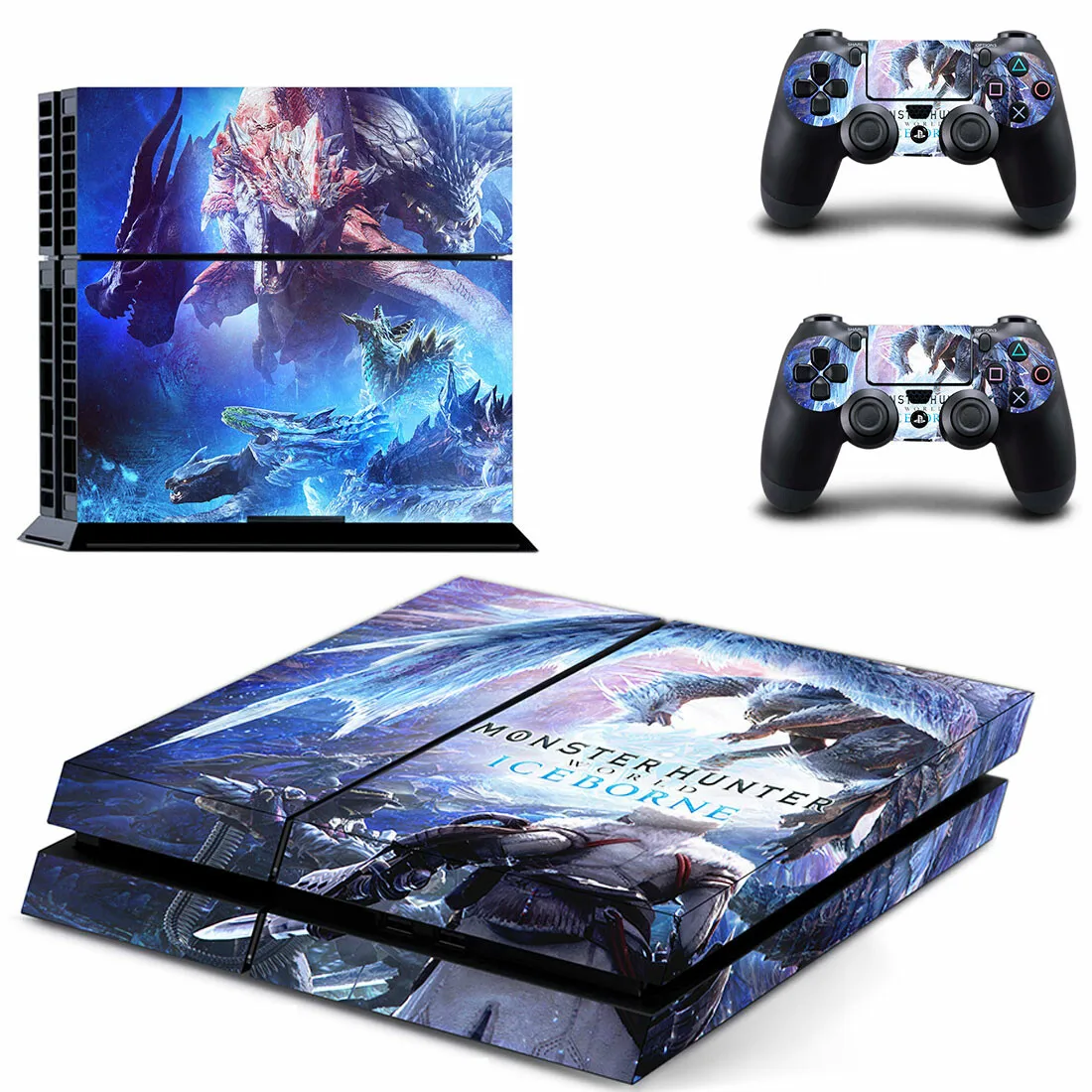 몬스터 헌터 월드 PS4 스킨 스티커 데칼 커버 보호대, 콘솔 및 컨트롤러 스킨 비닐