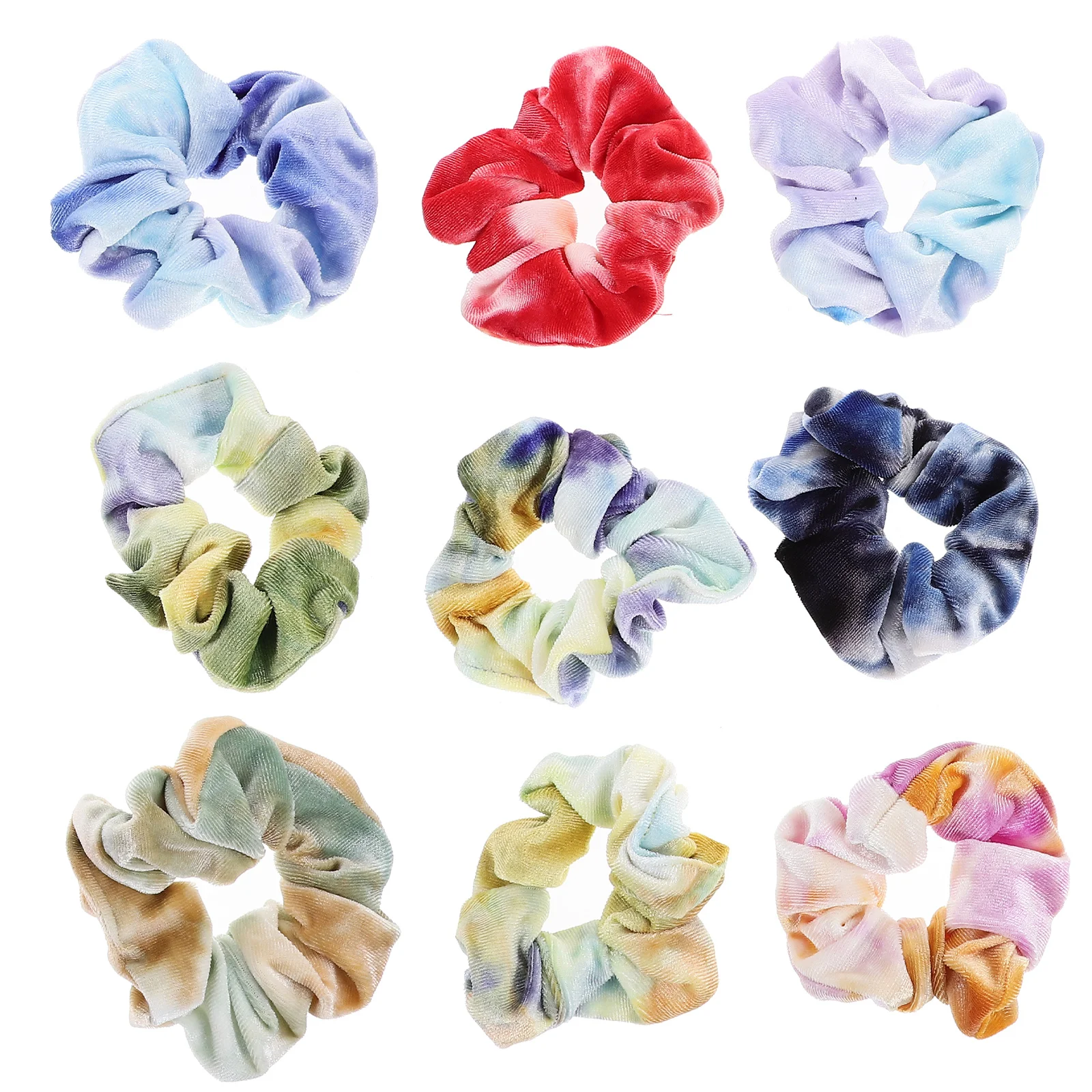 

9 Pcs Large Intestine Hair Band Ponytail Holder Scrunchies Bands Ring Ropes Bobbles Accessories Household