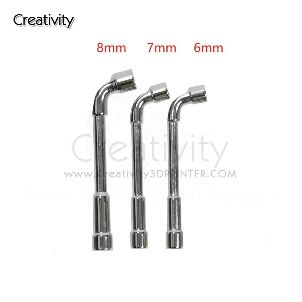 

Wrench High Carbon Steel L Type Pipe Perforation Outer Hexagon Sleeves Wrench Elbow Double 6mm/7mm/8mm