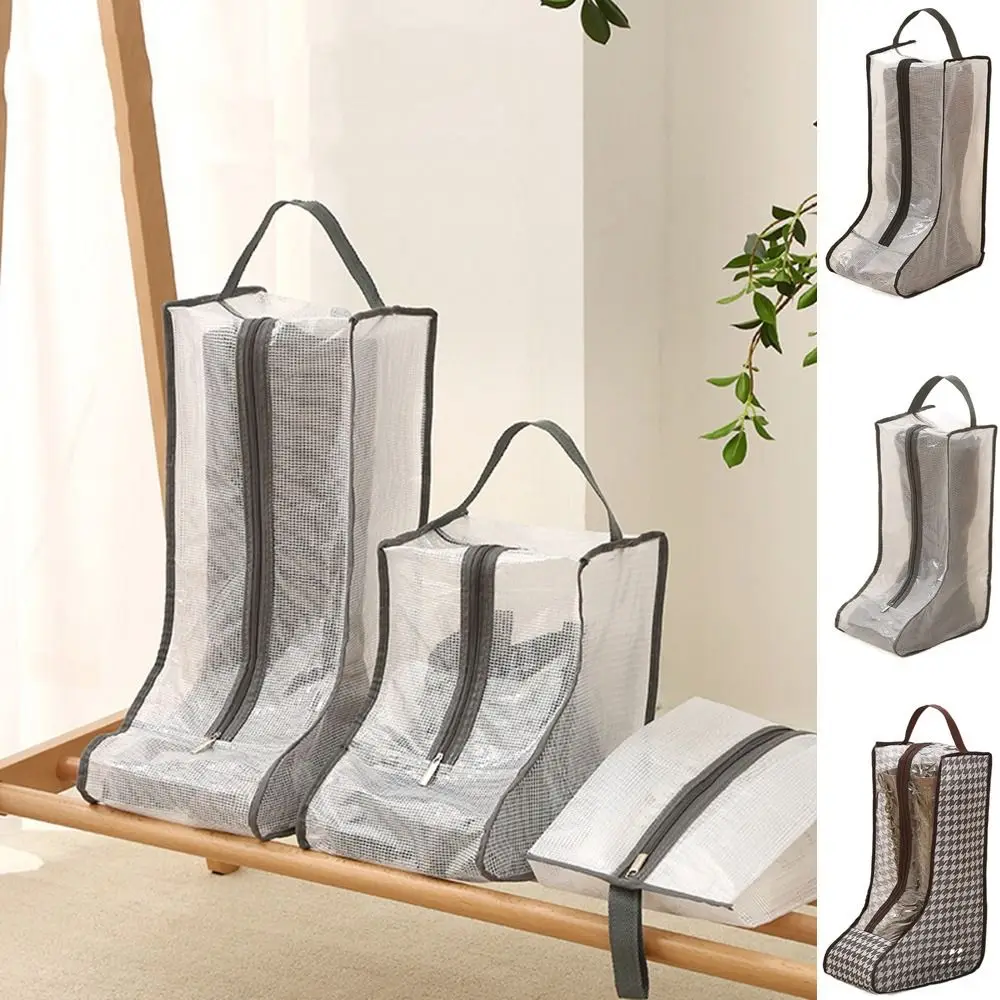 

Сумка для хранения сапог из ПВХ, длинная и короткая Складная Сумка-тоут, органайзер для обуви, Пыленепроницаемая влагостойкая сумка для защиты обуви