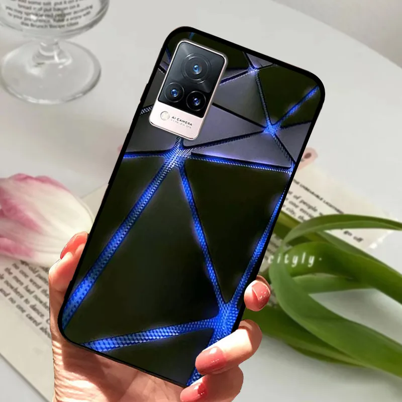 Soft Silicone Phone TPU Coque Cover for Vivo V21 Series - Protective s Shell