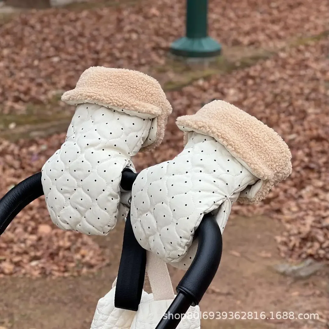 1/Set Winter Warm Stroller Gloves Waterproof Gloves Pram Accessory Stroller Mittens Mother Thicken Warm Gloves Hand Muff Mittens