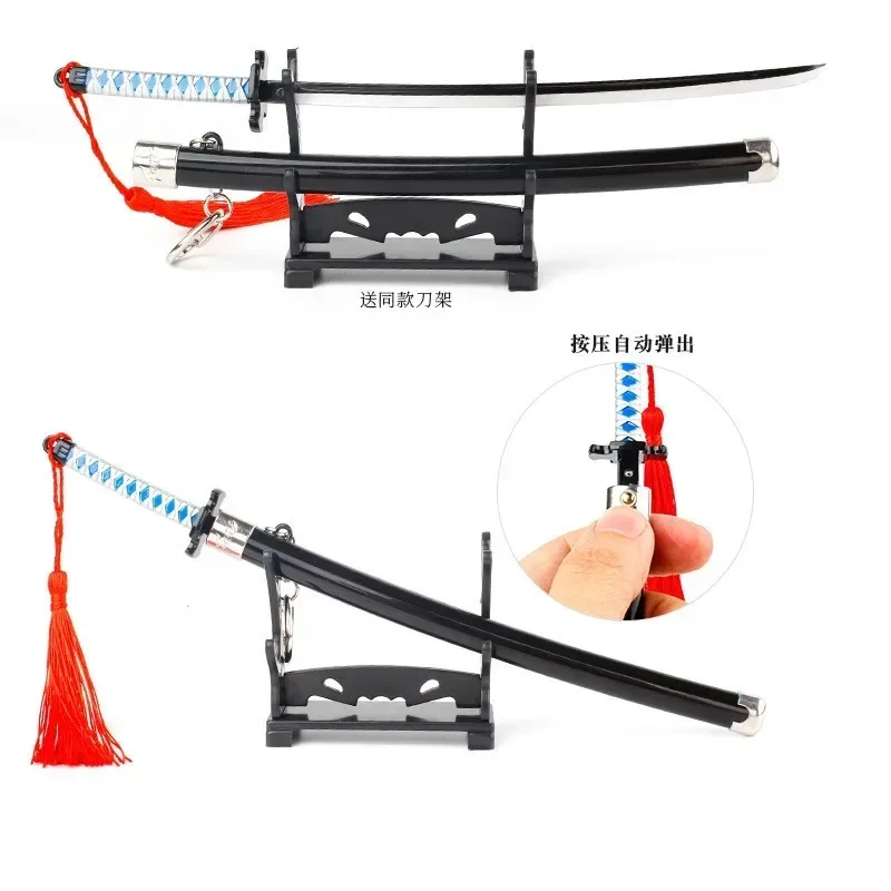 Demon Slayer Sword Keychain Nichirin Blade Kamado Tanjirou 22cm Samurai Sword  Royal Japanese Katana Anime Weapons Keychain Toys 2