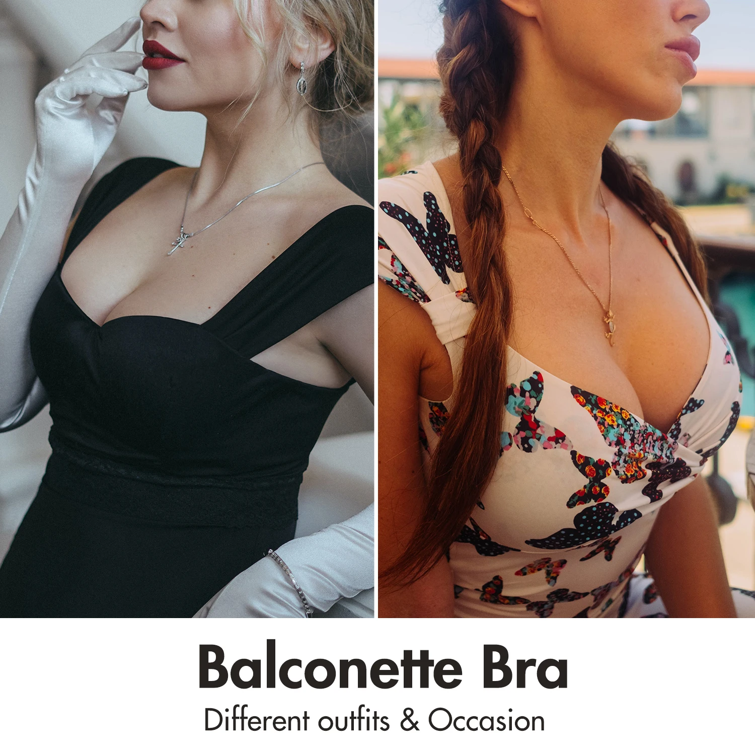 Women's Smooth Full Figure Side Support Contour Lightly Padded Underwire  Balconette T-Shirt Bra Plus Size 34-44 B C D DD E