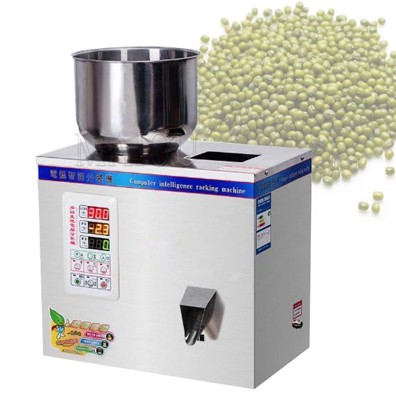 

220V 110V Automatic Granule Powder Filling Machine For Medlar Tea Bean Seed Particle Weighing Packing Machine 100G/50G/25G