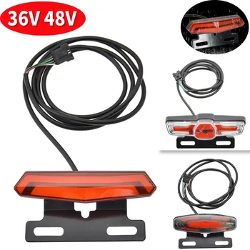 Luce posteriore freno Ebike a LED Spia freno ad alta luminosità Risparmio energetico Installazione semplice per bici elettrica 36V 48V