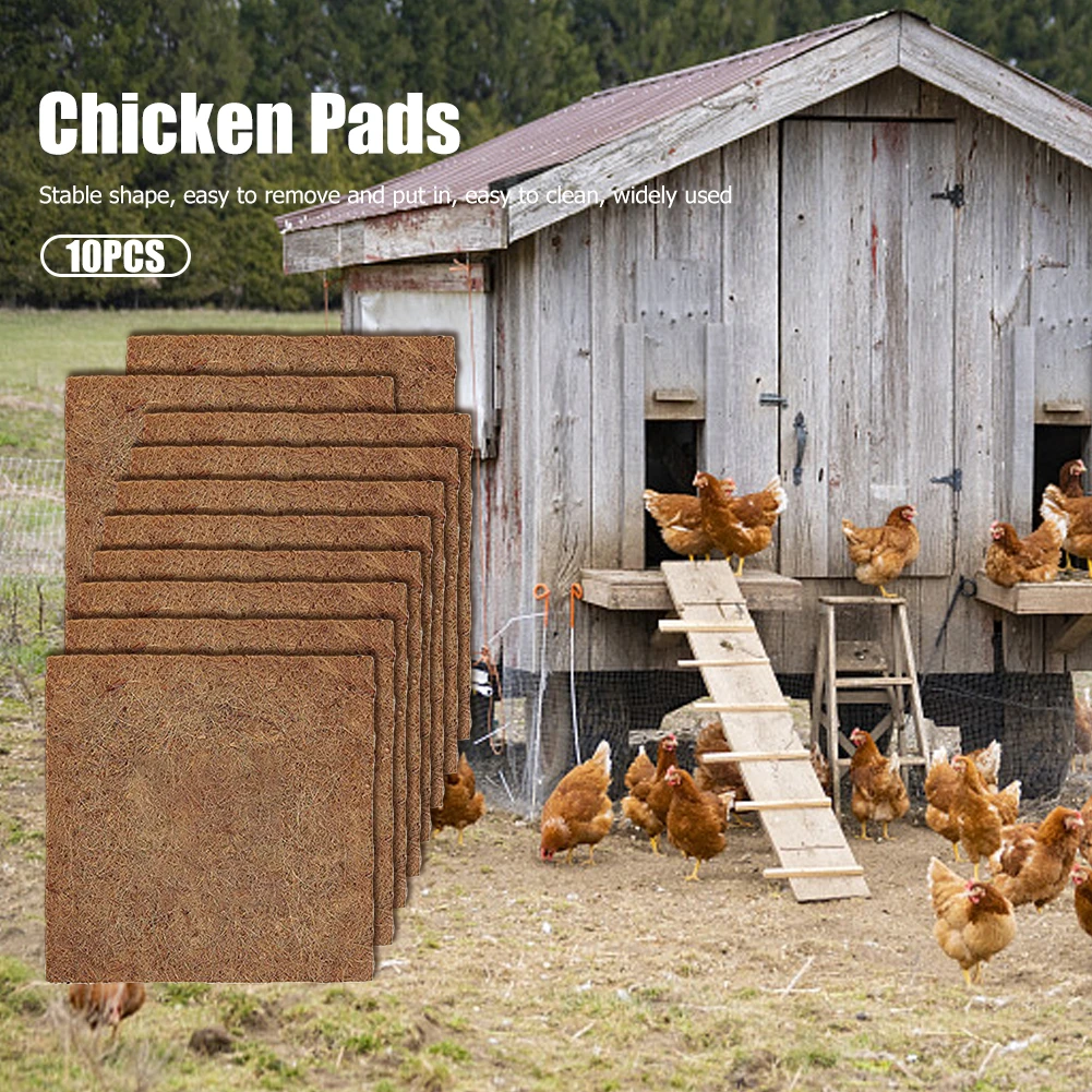 6/10pcs Chicken Nesting Pads Mats Washable Laying Bedding Egg Pad