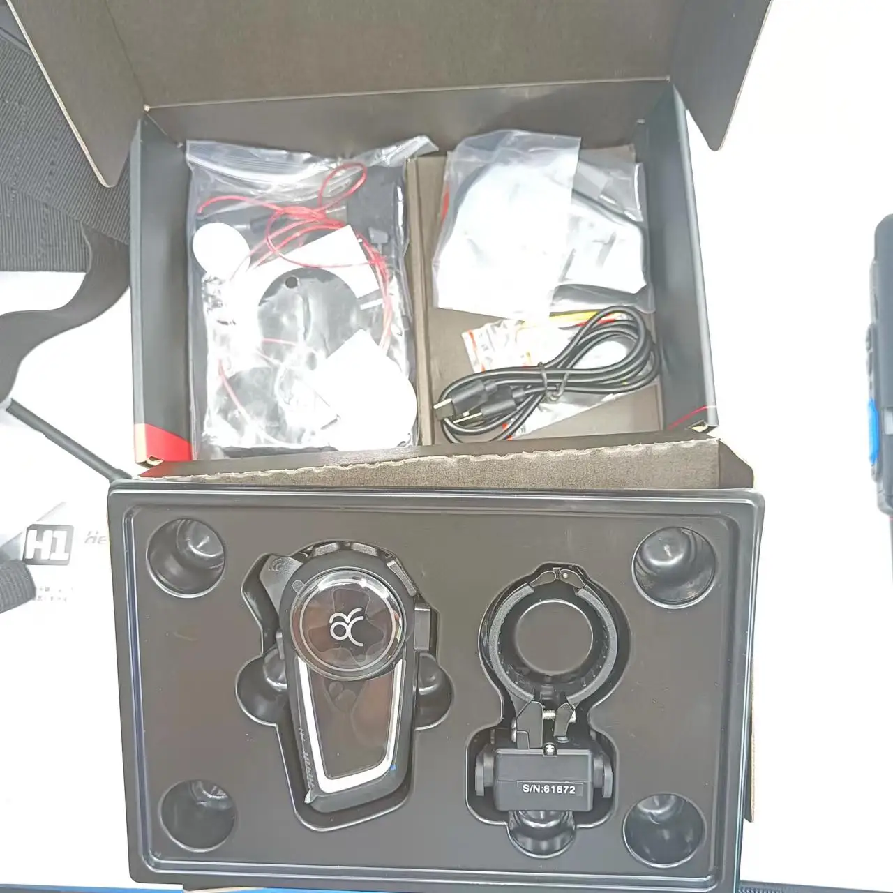 Motorcycle Bluetooth Intercom Riders Motor Helmet Waterproof motorbike Intercom Headset Earphone PTT for Android zello app