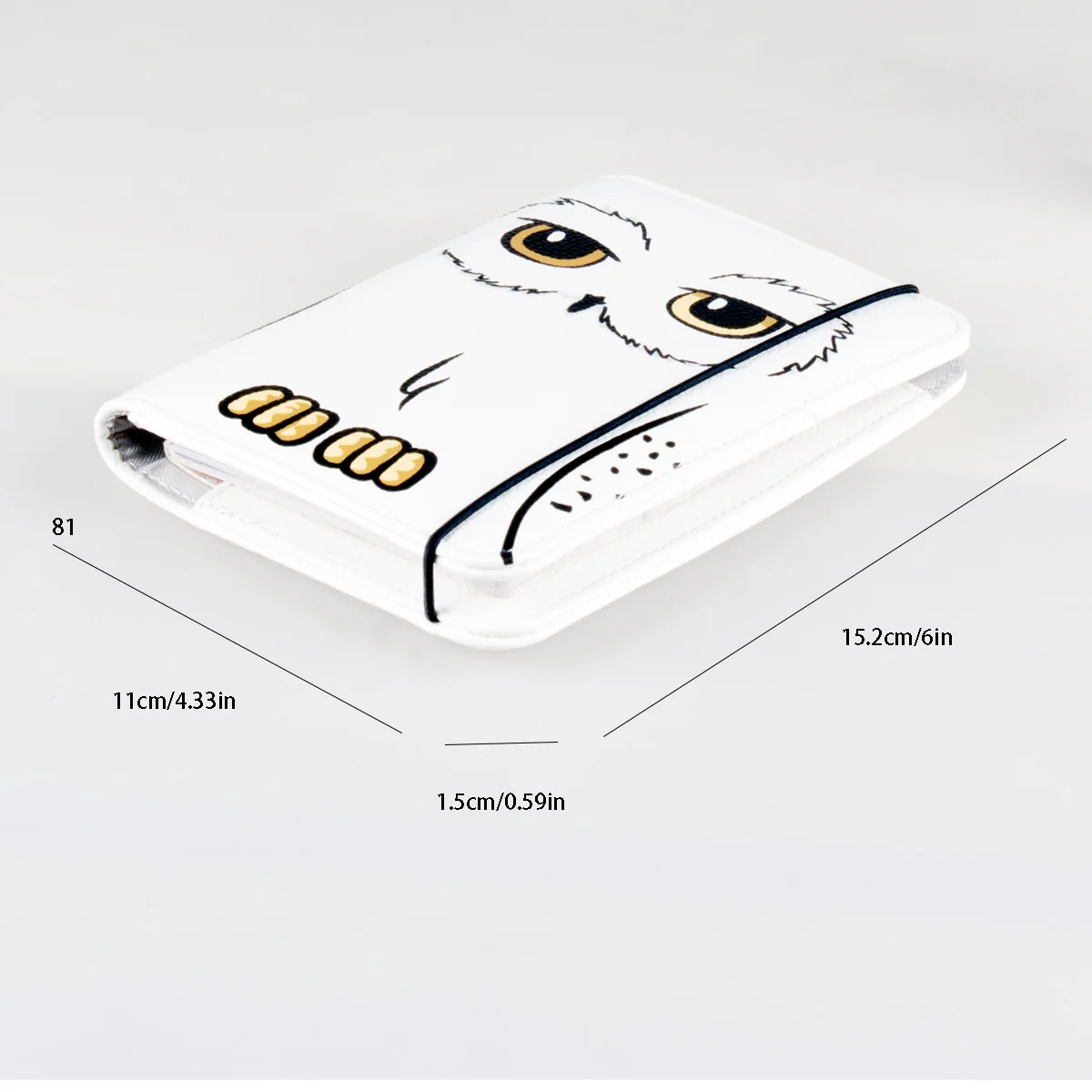 Owl high-quality travel accessories white passport clip, fashionable and personalized ID bag