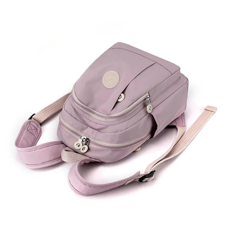 Fashion Casual Multifunctional Women Backpack High Quality Fabric Female Travel Backpack Large Capacity Girls School Backpack 4