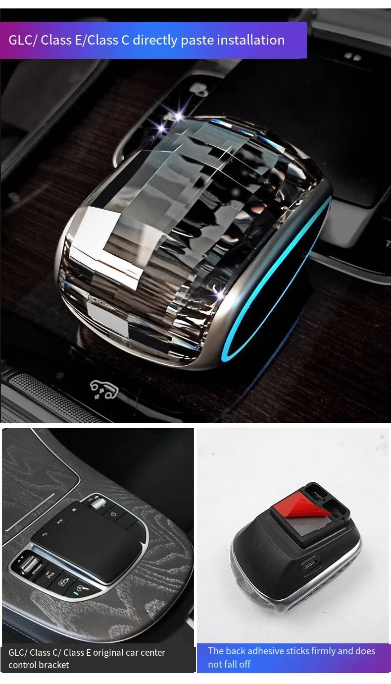 Crystal Shift Knob, Suitable For Mercedes Benz C-series, GLC, E-Series, GLE, GLS