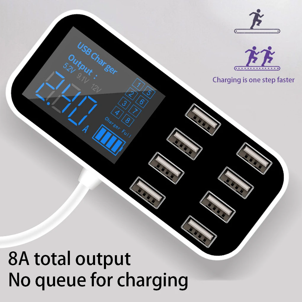 CarUSBChargingStation8PortsDC1224VMultiPortUSBCHubCharger
