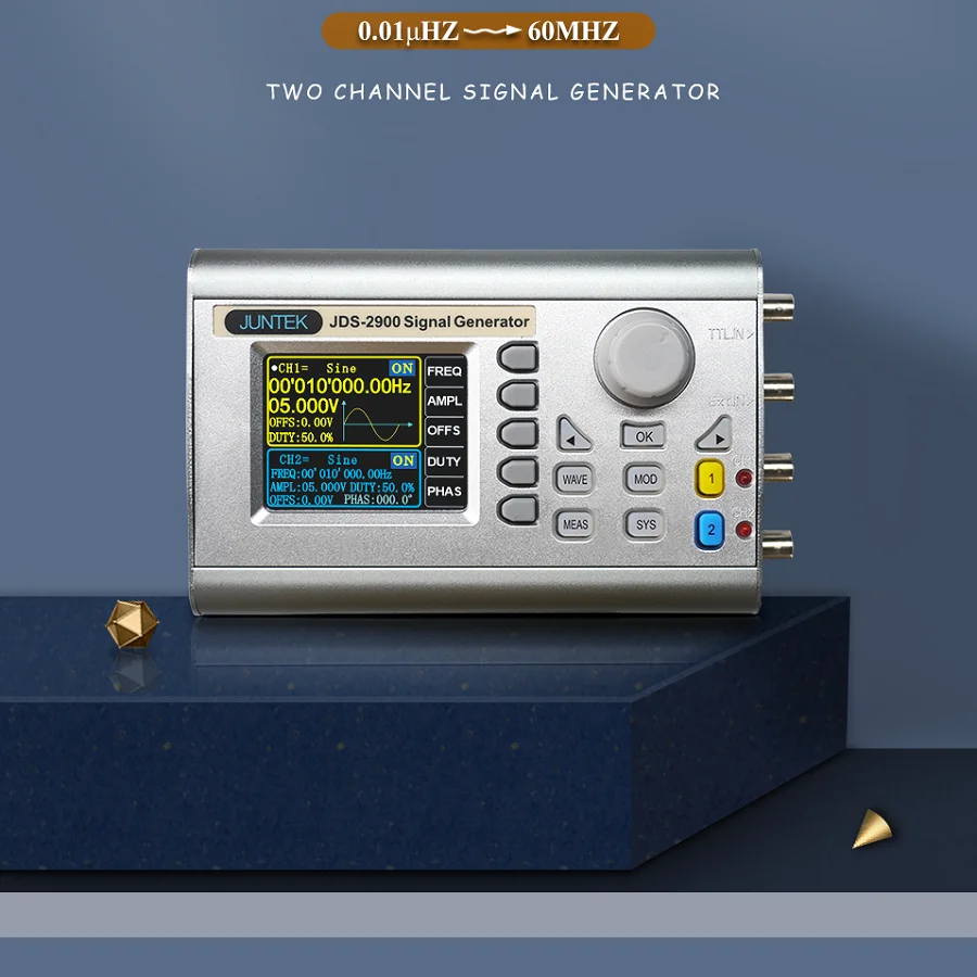 JDS2900 15/30/40/50/60MHZ Multiple Function Signal Generator Pulse Generator  Sweep  Counter Dual-Channel DDS Frequency Meter 3