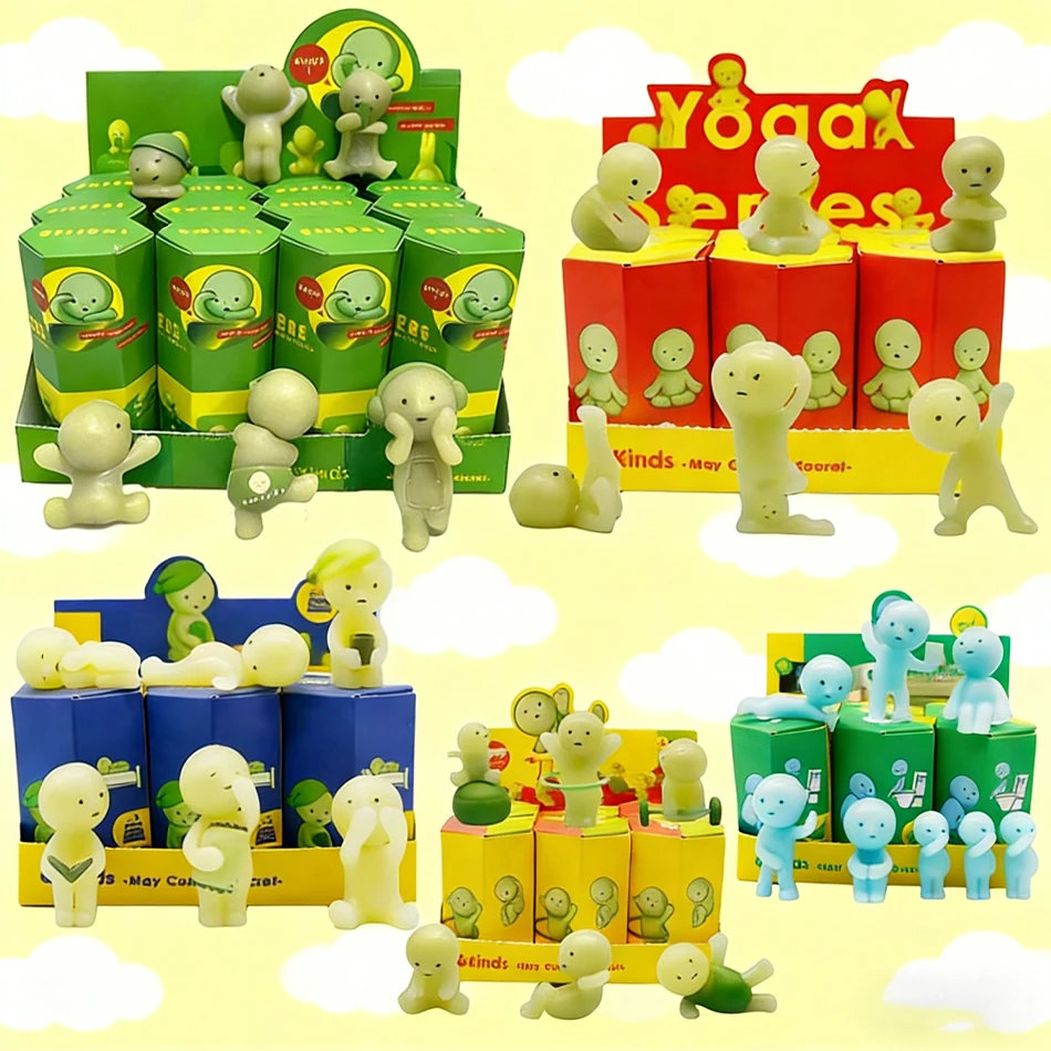 Box Hippers Living Series Recorative Mini Figure Doll Christma Toys Gift Cute Noctilucent Decoration Doll