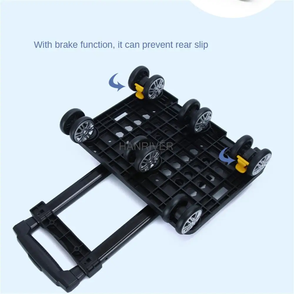 Foldable Shopping Bag Wheels Collapsible Trolley Bag Women Reusable Shopping Trolley Foldaway