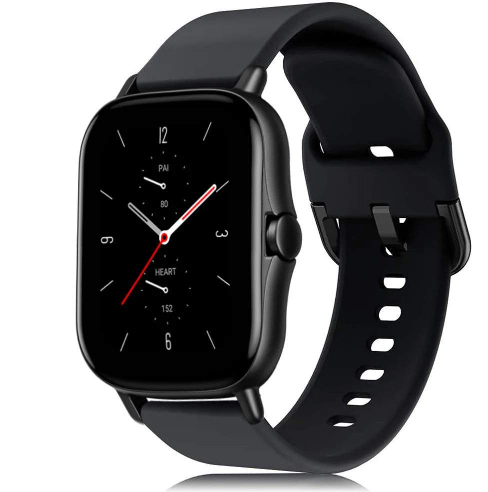 Versatile Silicone Smartwatch Band - 20mm/22mm