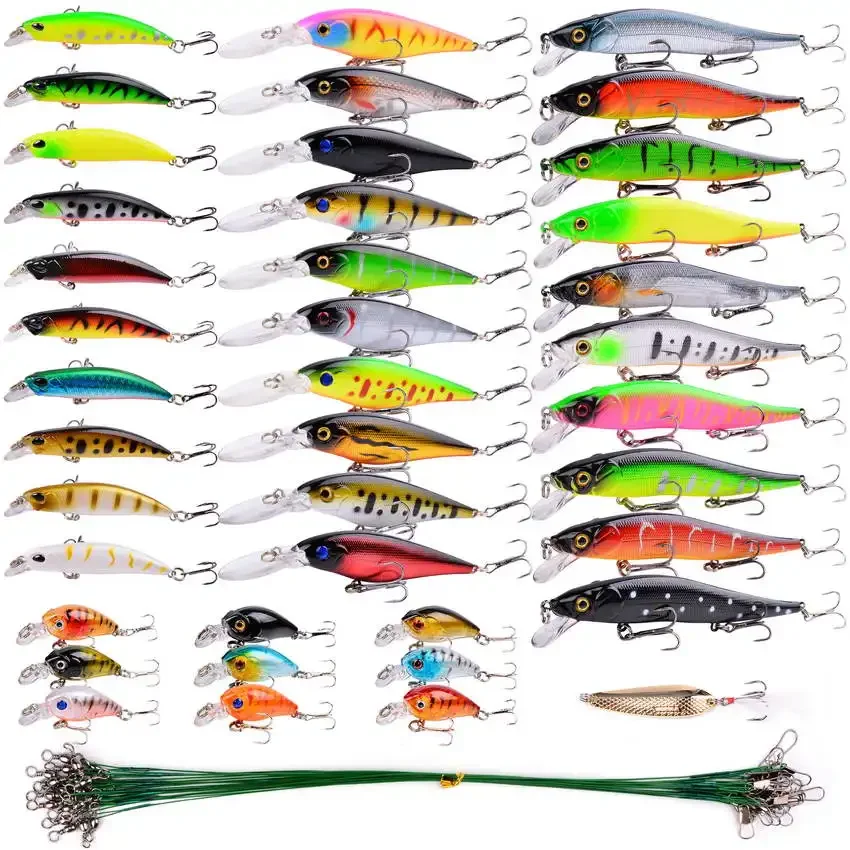 Lifelike Mixed Fishing Lure Kit for Bass Fishing