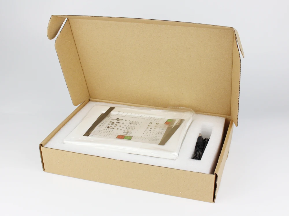 Near Visual Acuity Chart Ophthalmic Vision Chart 2 Optotype Panels Battery DC Power Supply