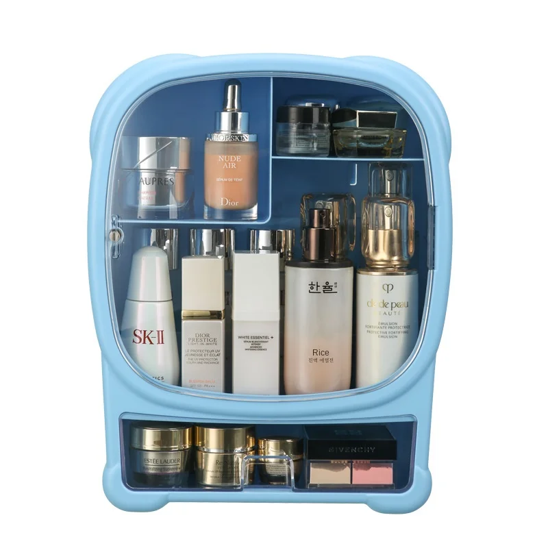 Light luxury cosmetics storage box Dust-proof skin care products