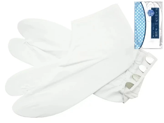 Traditional Japanese Cotton Tabi Socks with 4-Snap Closures Non-slip Split-Toe