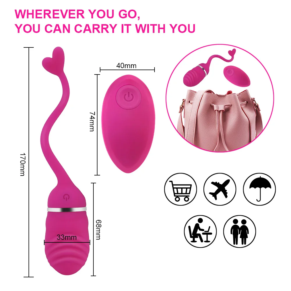 Remote Control Vibrators Vibration Massager Egg Vibrator Womens Sex Bullet Toy Vibrating Vagina Massager Womens Personal