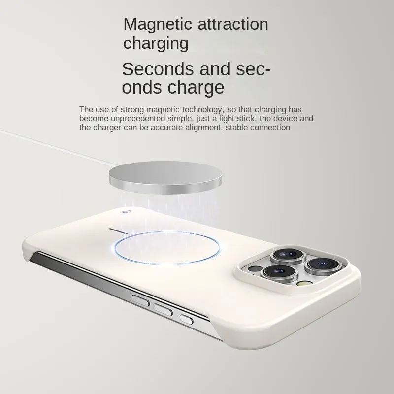 Sleek Ultra-Thin Matte Frameless Cooling Case with Magnetic Shockproof Protection