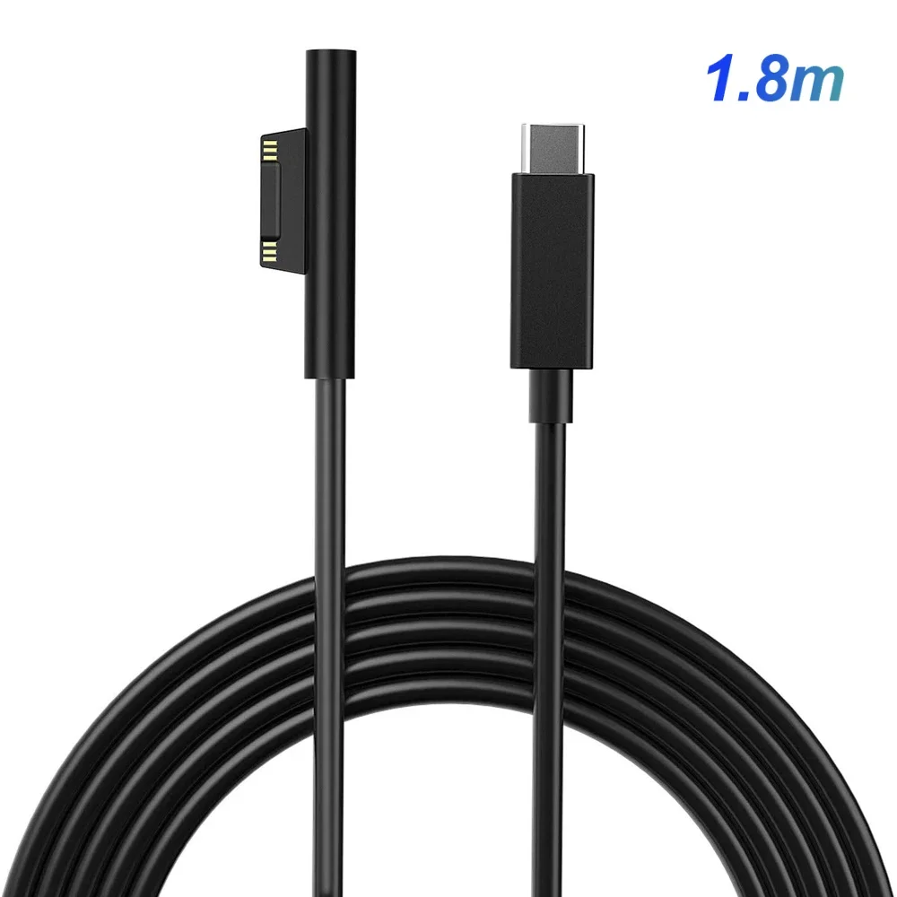 Фото PD USB Type C зарядное устройство Apdater для Microsoft Surface Pro 6/5/4/3 Go Book планшет совместимый с 15 В/12 В 4A 3A 65 Вт 44 Вт зарядный кабель №2