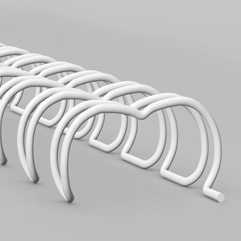 ReadStar White A4 3:1/2:1 Pitch 1/4"-1-3/4"(6.4-44.4mm) Iron OY Coil Double Loop Wire Calendar Binding Comb Wire Rings 8PCS/LOT loose leaf binding coil,metal binder ring,book binding supplies