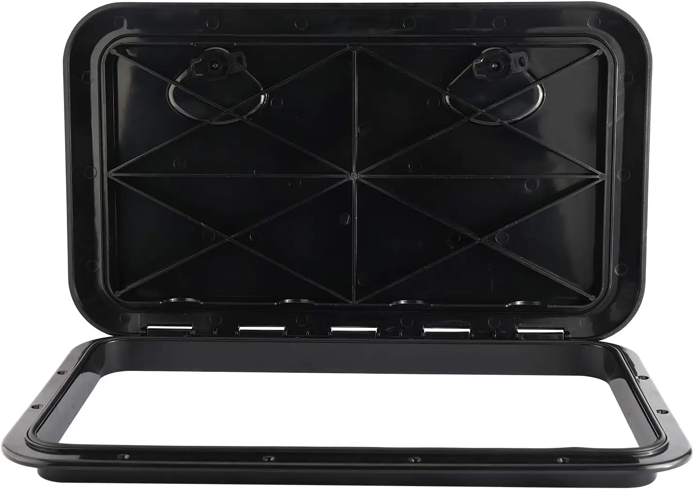 

marine boat supplies, 24" x 14" Deck Access Hatch & Lid Marine Caravan RV (353mm x 606mm) (Black)