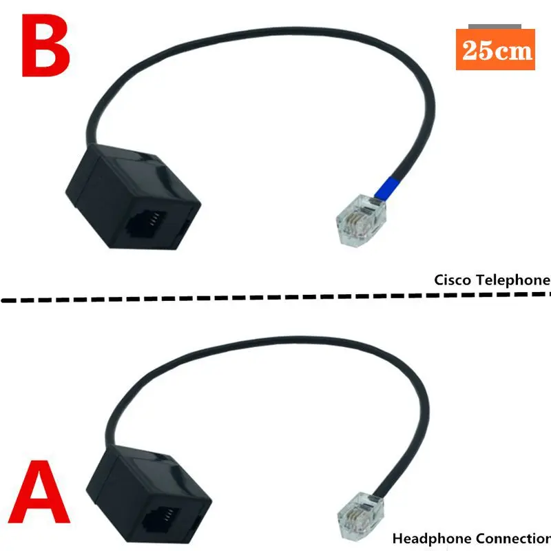 Rj9 Crystal Head 4 P4C Cavo Adattatore Maschio-Femmina, Sequenza Di Cavi Ordinari/Sequenza Di Cavi Telefonici Cisco Avaya 0.25M