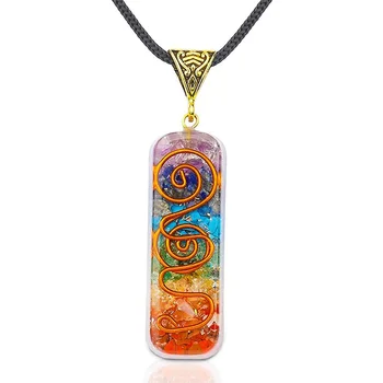 7 Chakra Orgone Pendant 1