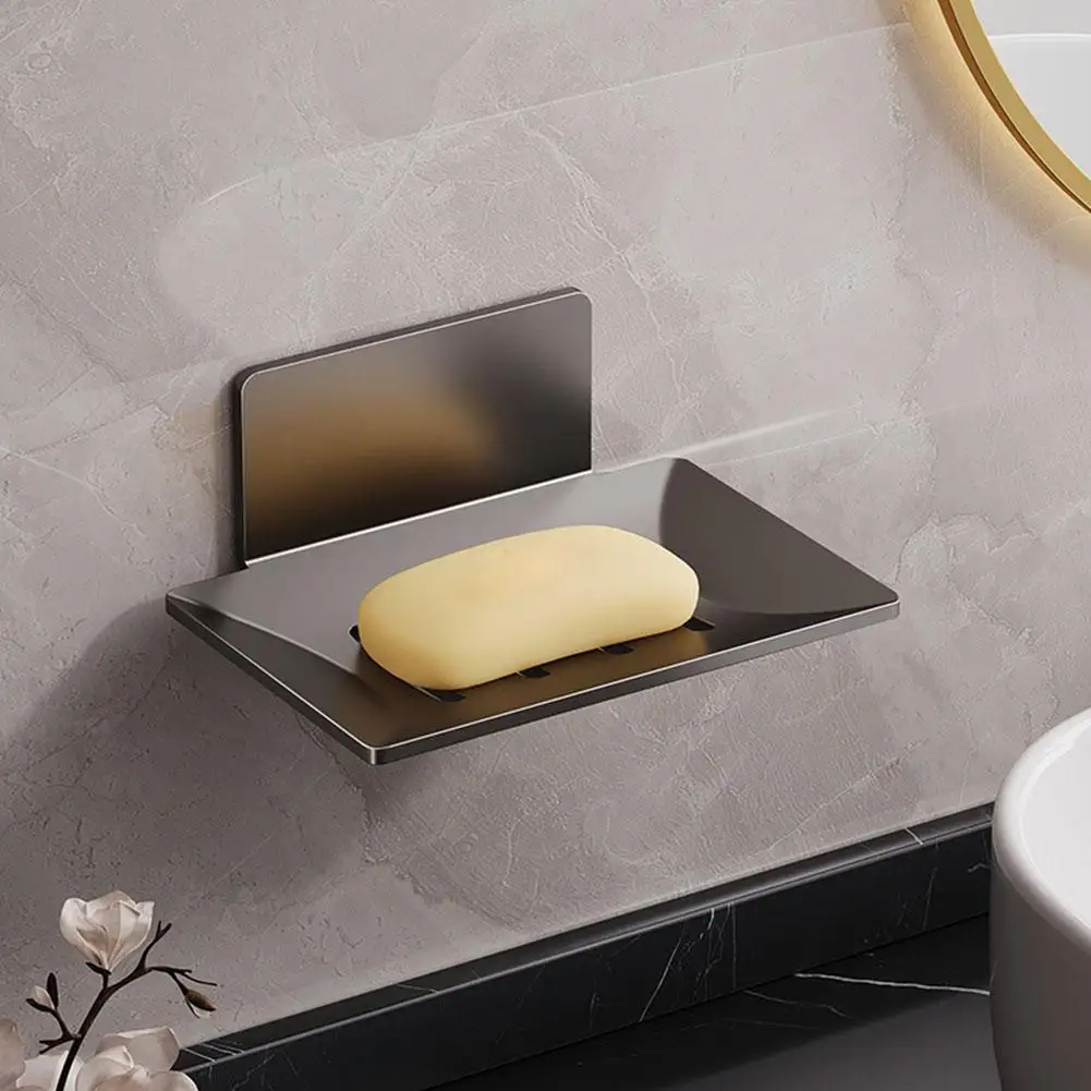 Soap Dish Wall-mounted Drain Rack Bathroom Storage soap dish rack
