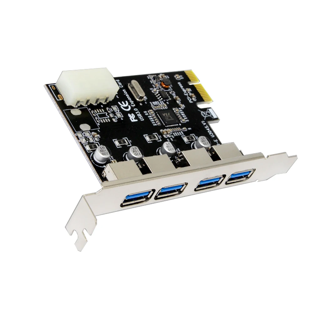Adaptador Pci e Express Cartão de Expansão Controlador Conversor Usb 3.0 Pcie x1 Usb 3.0 Portas Usb 3.0 Novo - Imagem 5