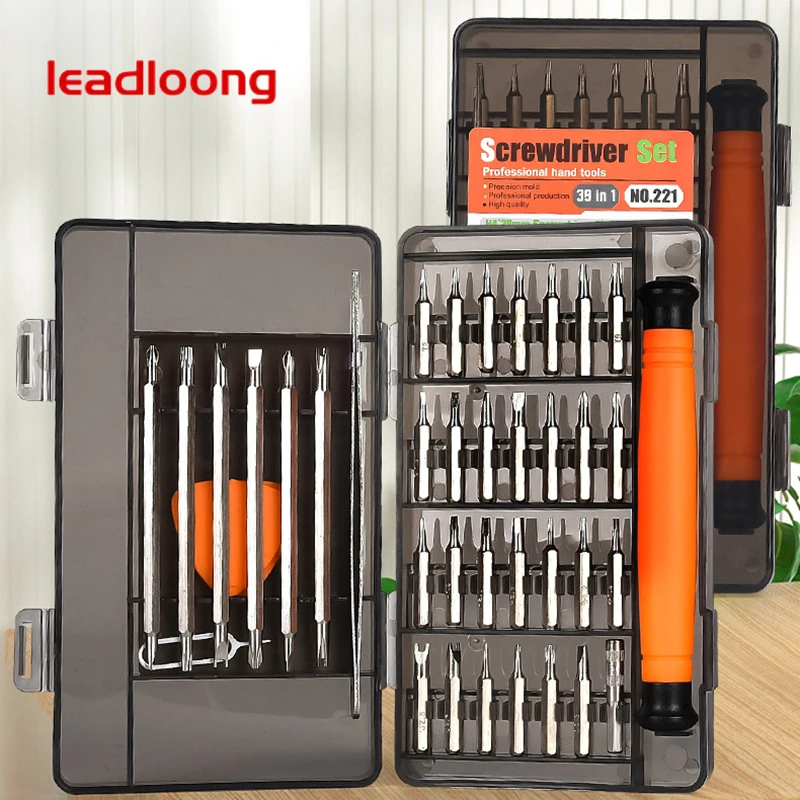 

39 In 1 Multifunctional Screwdriver Set Professional Tool Combo Home Repair Accessories Screw Drivers With Bits