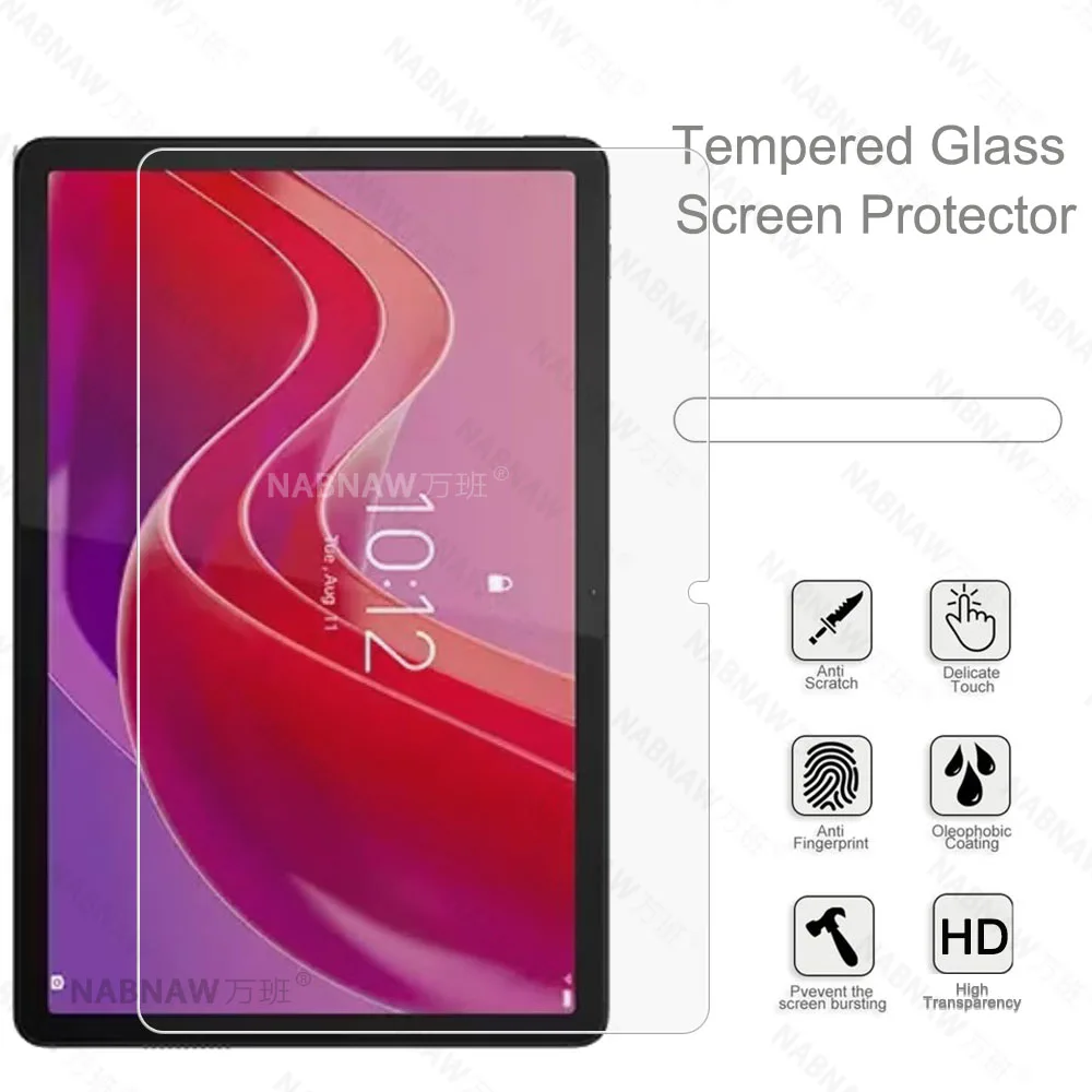 HD protetor de tela à prova de arranhões, vidro temperado, película protetora para Lenovo Tab M11 Tablet, 11 