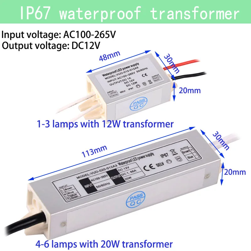 Rgbw Mini Led Spotlight with Transformer and Dimmer, Ceiling Lights Lighting Remote Dimming, Stage Showcase Party Light DC12V 3W 3