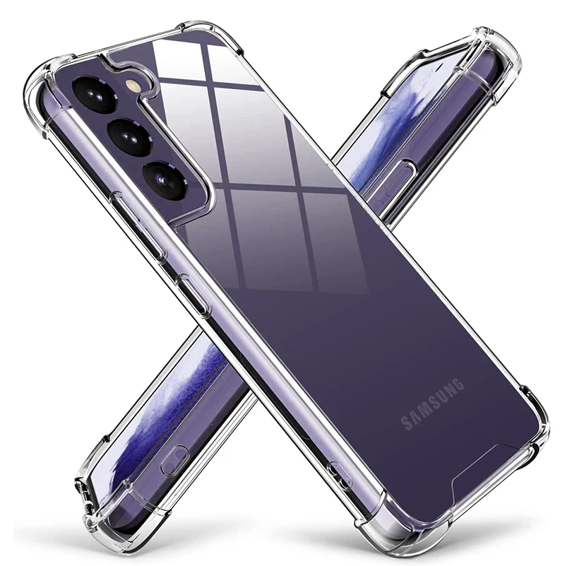 Custodia Rigida In Acrilico Trasparente Per Samsung Galaxy S23 S22 S21 S20 Fe Note 20 Ultra 10 S10 Plus Lite Cover Posteriore Morbida In Silicone Per 