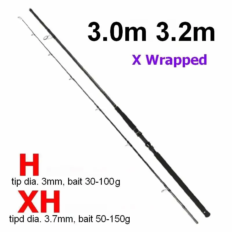 zz302-snakehead-30m-32m-2-section-x-wrapped-kt-sic-rings-carbonfiber-fishing-rod-tip-dia-3mm-h-32mm-37mm-xh-bait-50-150g