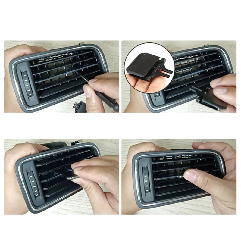 Car Air Conditioning Vent Toggle Piece Outlet Card Clip Wind Direction Plectrum Knob For Sagitar