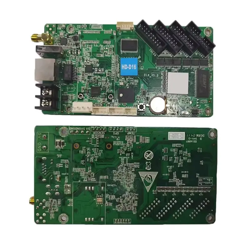 FFYY-HD-D16 비동기식 스크린 제어 카드 택시 차량용 Wi-Fi 풀 컬러 배너 LED 스크린