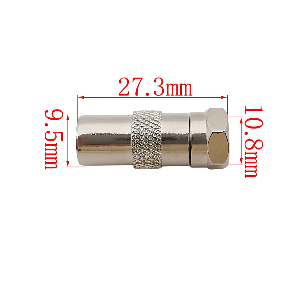 Spinotti Antenna Tv Spine Coassiali Ad Angolo Retto Per Antenna TV/Freeview - 5 Pezzi, Unispectra, Modello SC-IECm-90A Adattatore Antenna Tv