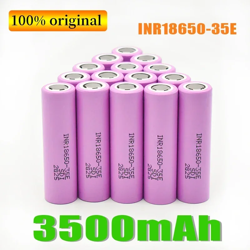 

New 18650 Original High Power 18650 3500mah 25A Discharge Inr18650 35e 18650 Battery Lithium Ion 3.7V Rechargeable Battery