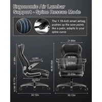 Executive Office Chair with Adjustable 5D Arms, 600lbs Big and Tall Office Chair 2