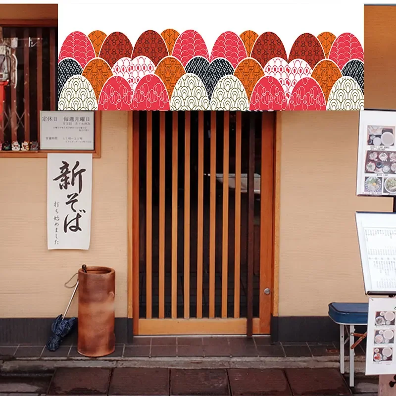 Japanese Horizontal Doorway Curtain Restaurant Kitchen Partition Curtain Japanese Cuisine Sushi Restaurant Izakaya Decor 3
