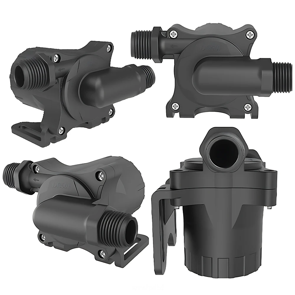 Silent Brushless Motor Submersible Water Pump DC12/24V Small Portable Garden Irrigation Booster Pump with EU Adapter IP68