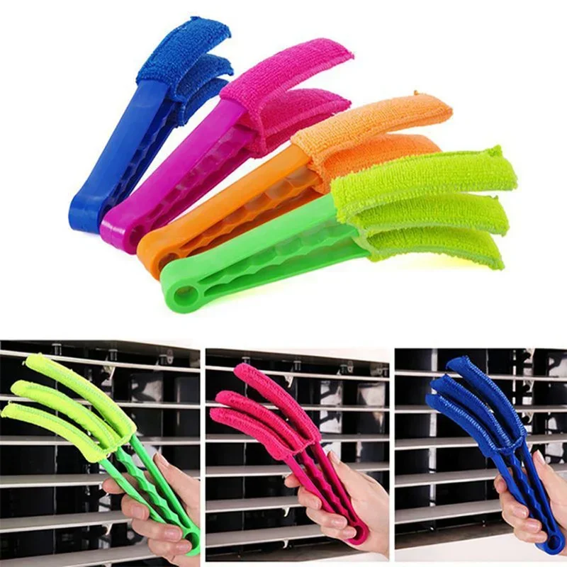 Vent Blinds Cleaner Cloth Brush Auto Air Conditioner Microfiber Air Conditioner Duster Car Electric Fan Cleaner Washable Tool