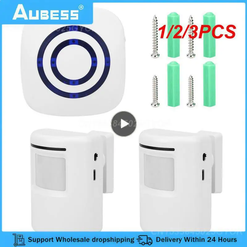 

1/2/3PCS Professional Motion Sensor Wireless Digital Doorbell with PIR Sensor Infrared Induction Alarm Door Bell Household